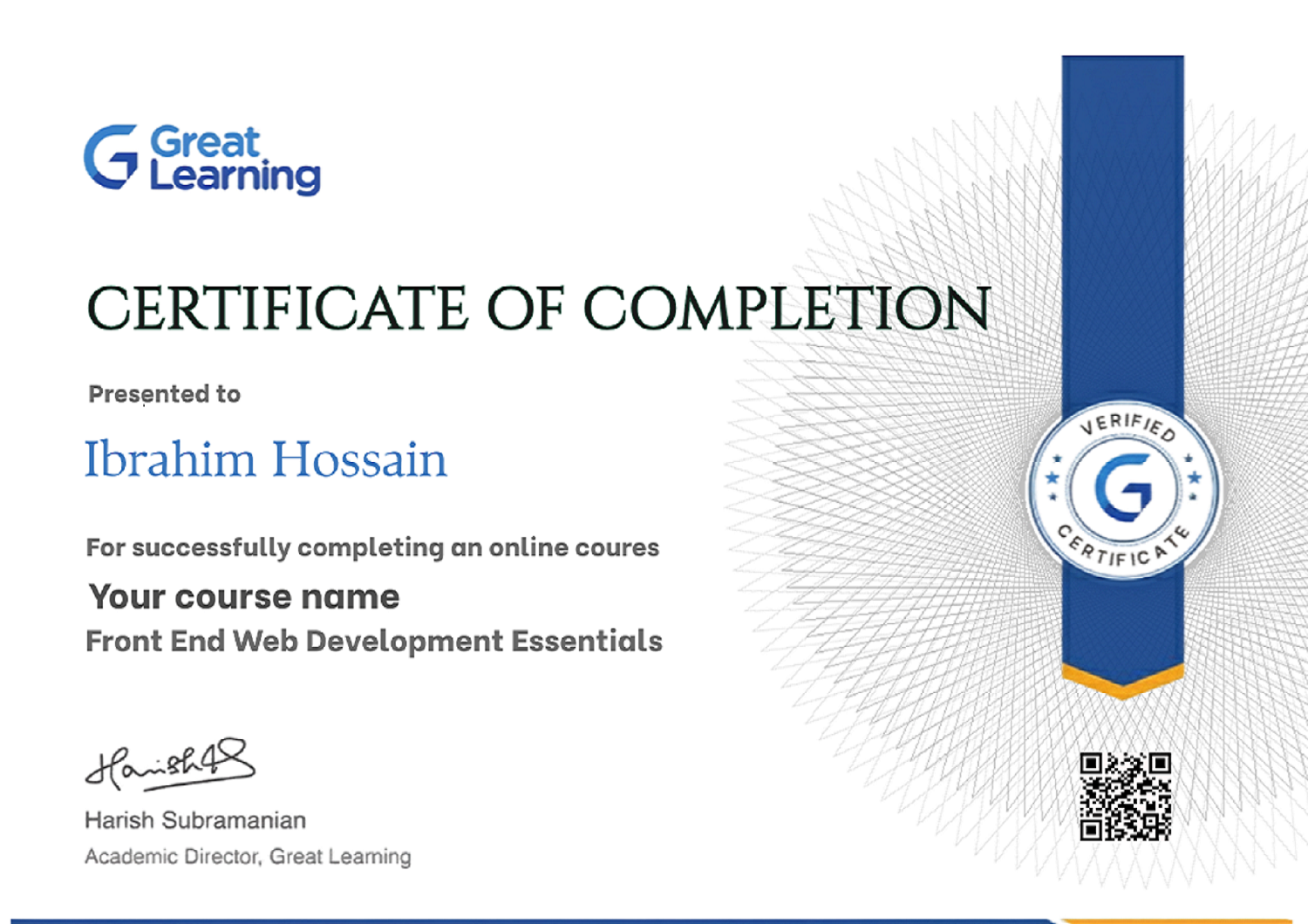 Front-End Development Libraries Certificate
