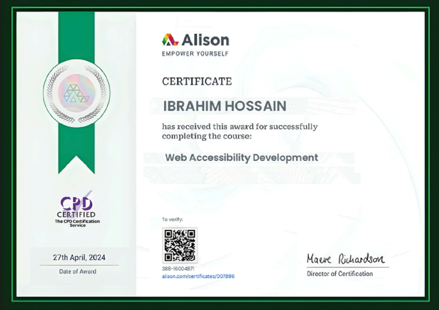 Complete Graphics Design Course Certificate